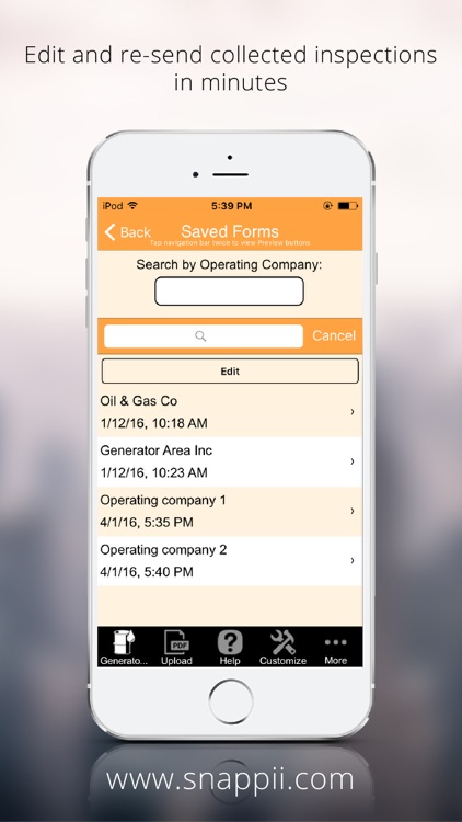 Generator Area & Electrical Systems Inspection App