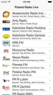 poland radio live player (polish / polska) iphone screenshot 1