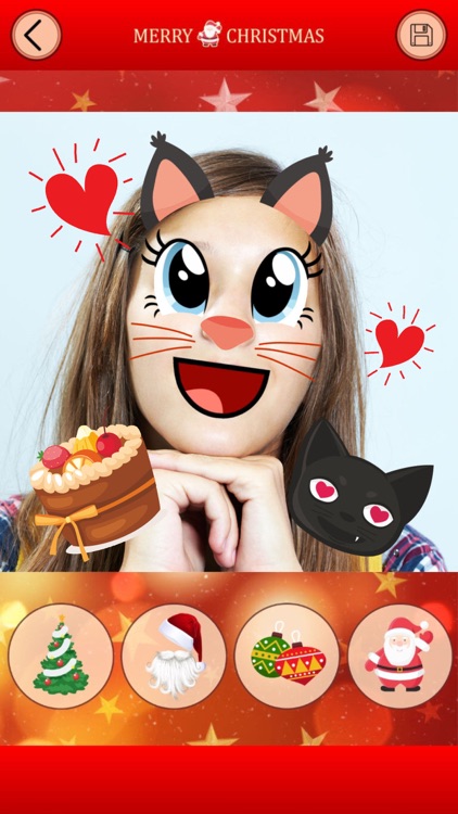 Funny Face - New Year, Christmas Photo Stickers screenshot-4