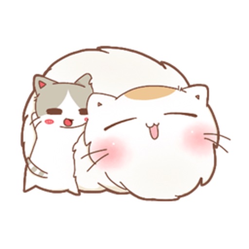 Chubby And Thin Cat Stickers icon