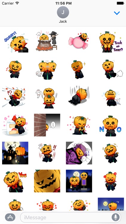 Pumpkin Halloween Stickers for iMessage