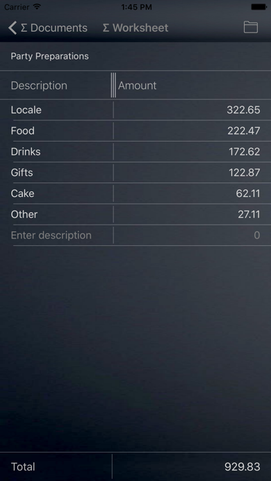 Screenshot #3 pour Sum Calculator & Spreadsheet