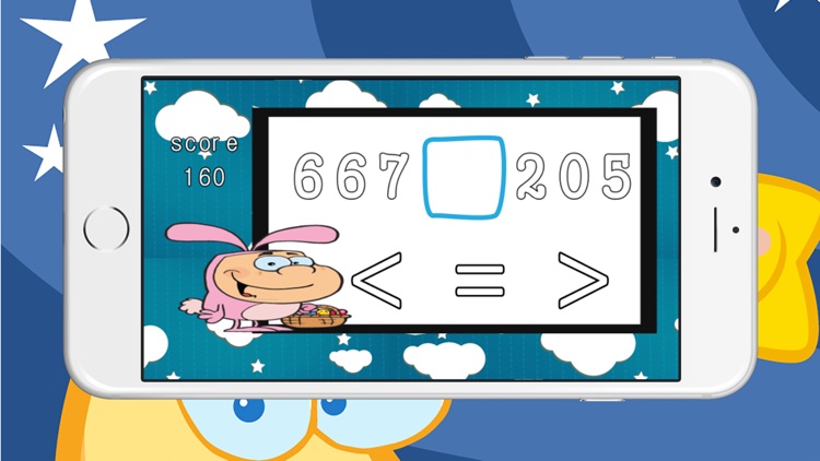 Comparing numbers basic math learning game for kids