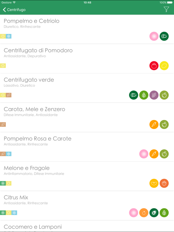 Centrifugo - I Centrifugati, Ricette di Succhi screenshot 7