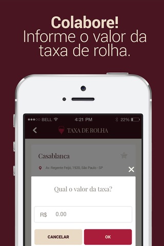 Taxa de Rolha screenshot 4