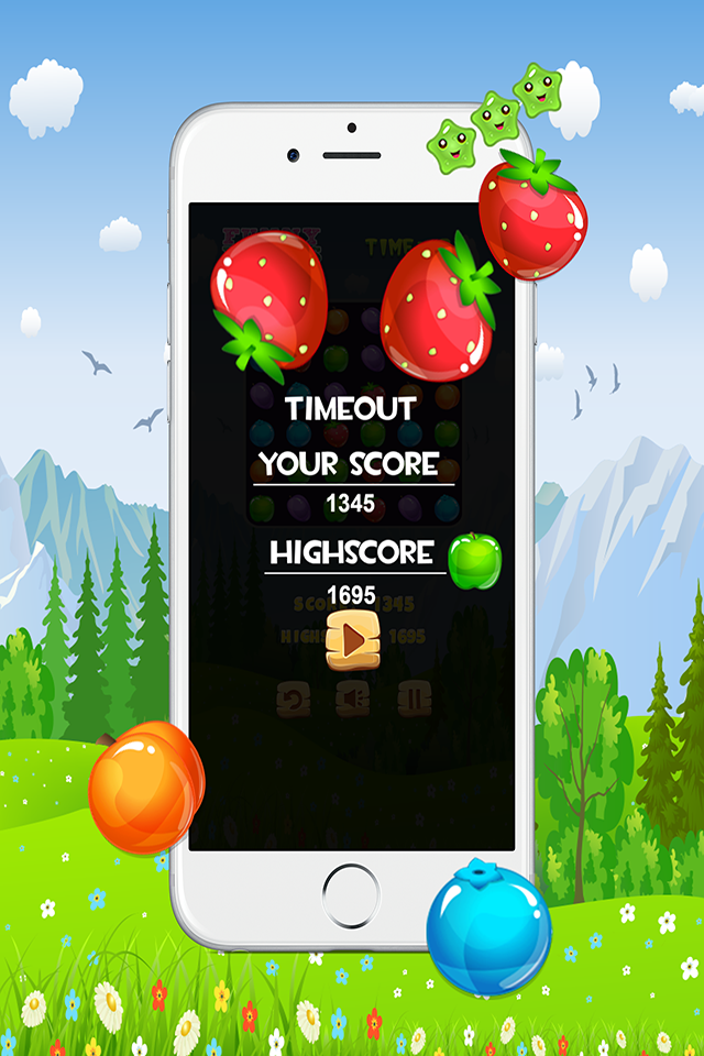 Funny Fruits Match Three - Free Matching 3 Games