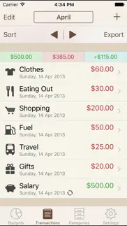 my budgets iphone screenshot 1