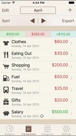 My Budgets iPhone image 1