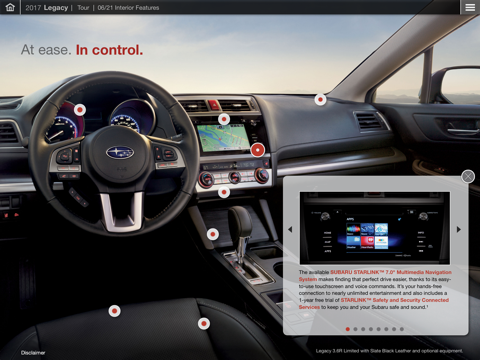 2017 Subaru Legacy Guided Tour screenshot 4