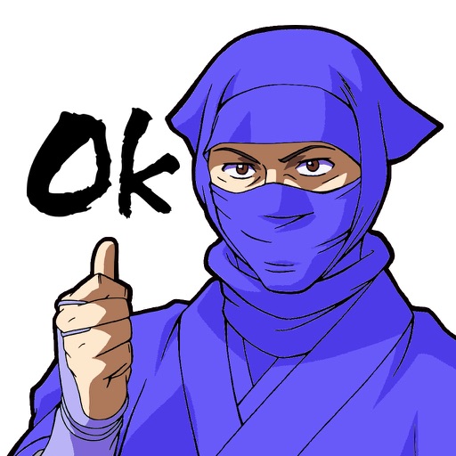 Ninja Action Sticker