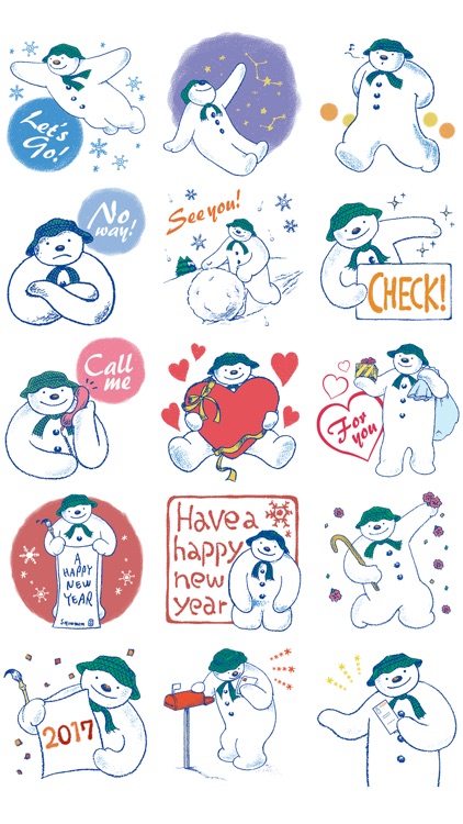 スノーマンステッカー