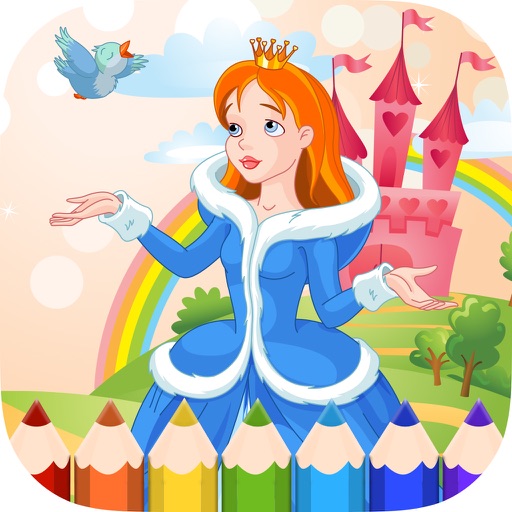 Princess Coloring Book - Painting Game for Kids iOS App