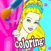 Beautiful coloring princess