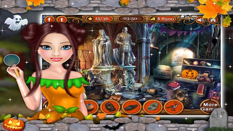 Halloween Scary Spell - Hidden Objects game