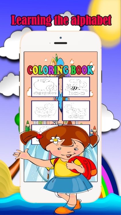 English Alphabet Coloring Book Fun Games For Kids screenshot-3