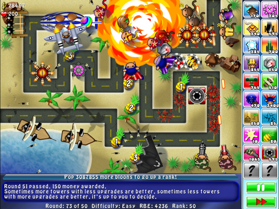 Screenshot #1 for Bloons TD 4 HD