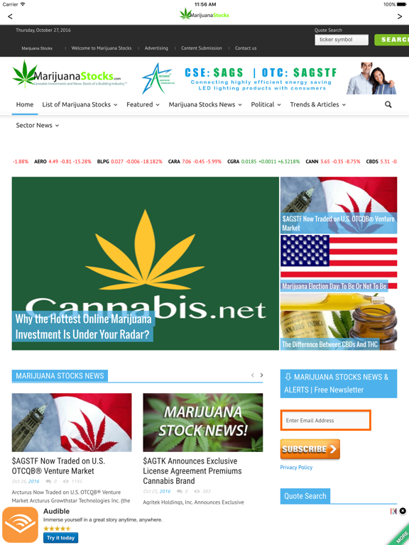 Screenshot #4 pour MarijuanaStocks