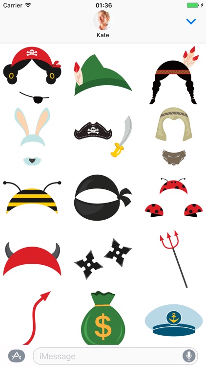 Costume Accessories - Stickers for iMessage