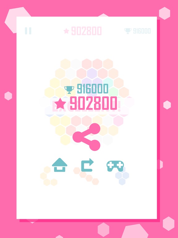 Hex Cells Classic Hexagon Matching Puzzle iPad screenshot
