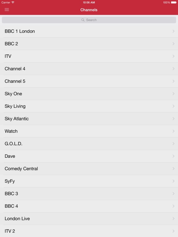 Screenshot #4 pour UK's Television Free for iPad