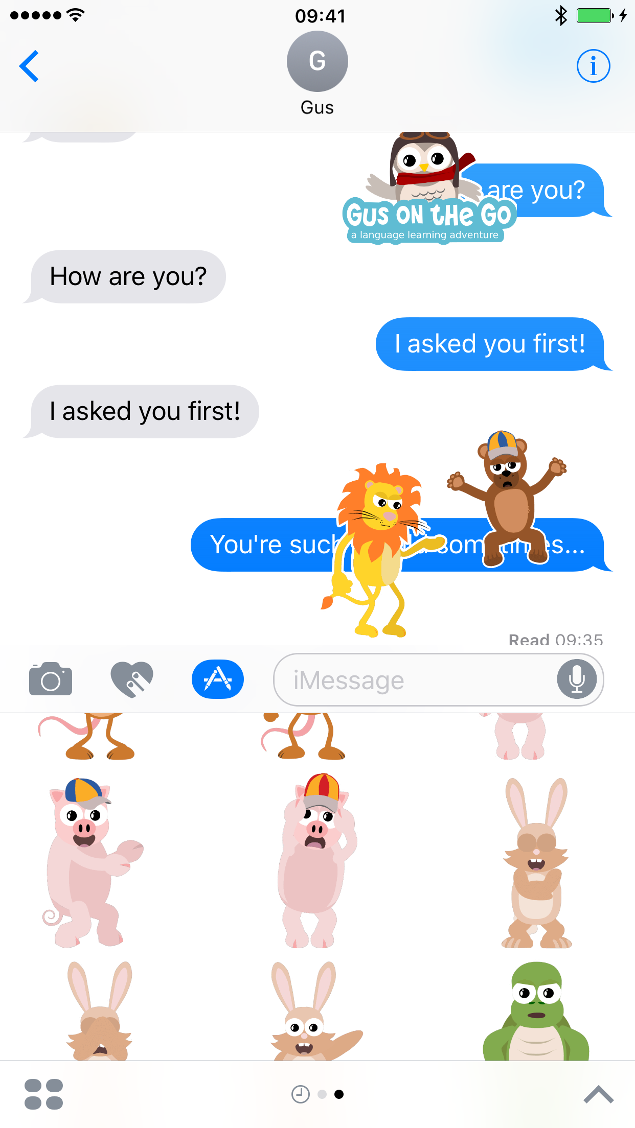 Gus on the Go: Stickers Volume 1