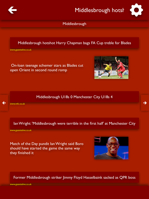 Screenshot #5 pour All The News- Middlesbrough FC Edition