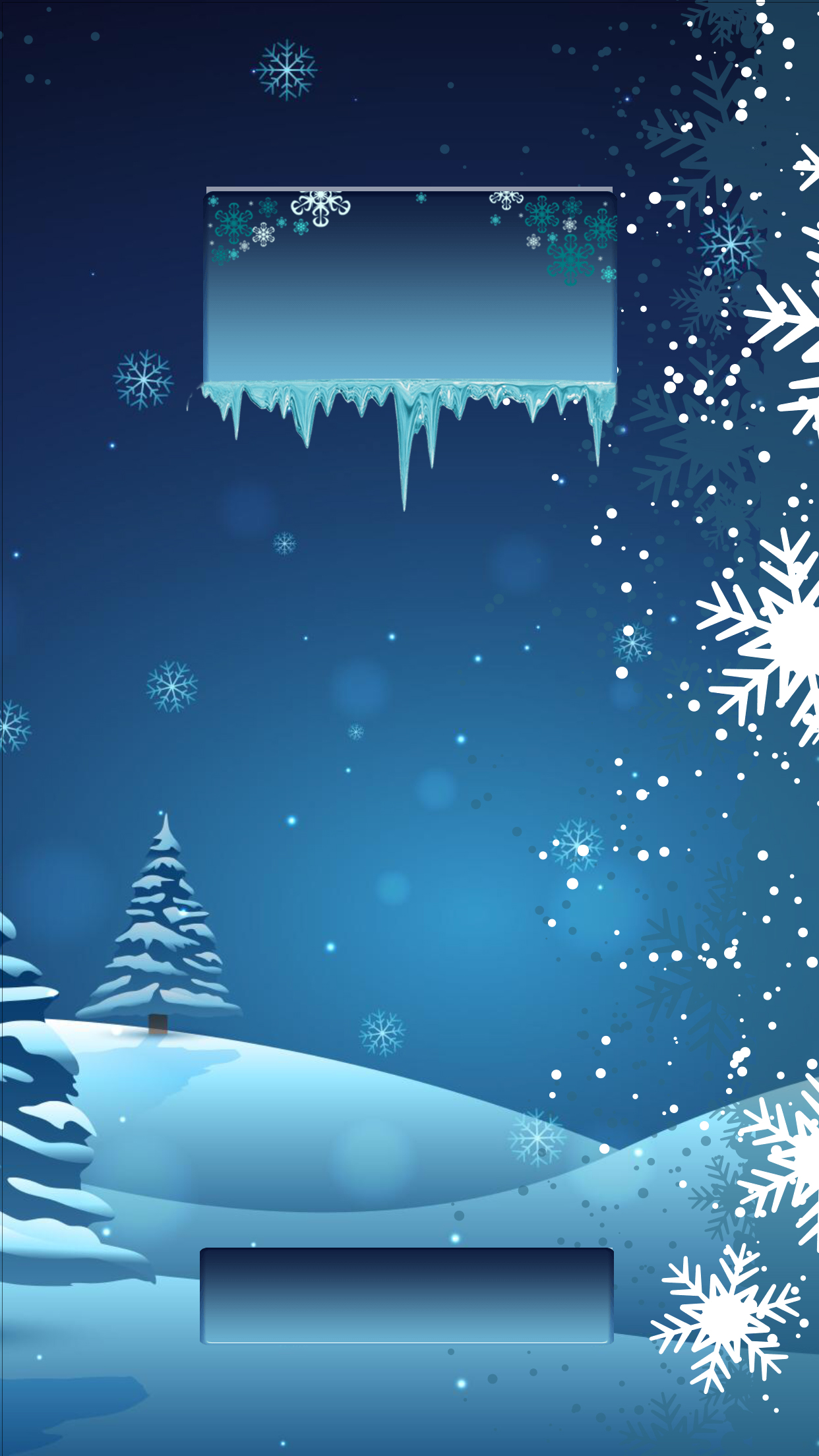 Winter Wallpaper Collection, Ice Lock Screen Theme