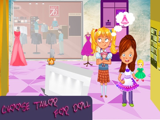 Baby Doll Fashion Tailor - Design Girls Dress iPad screenshot