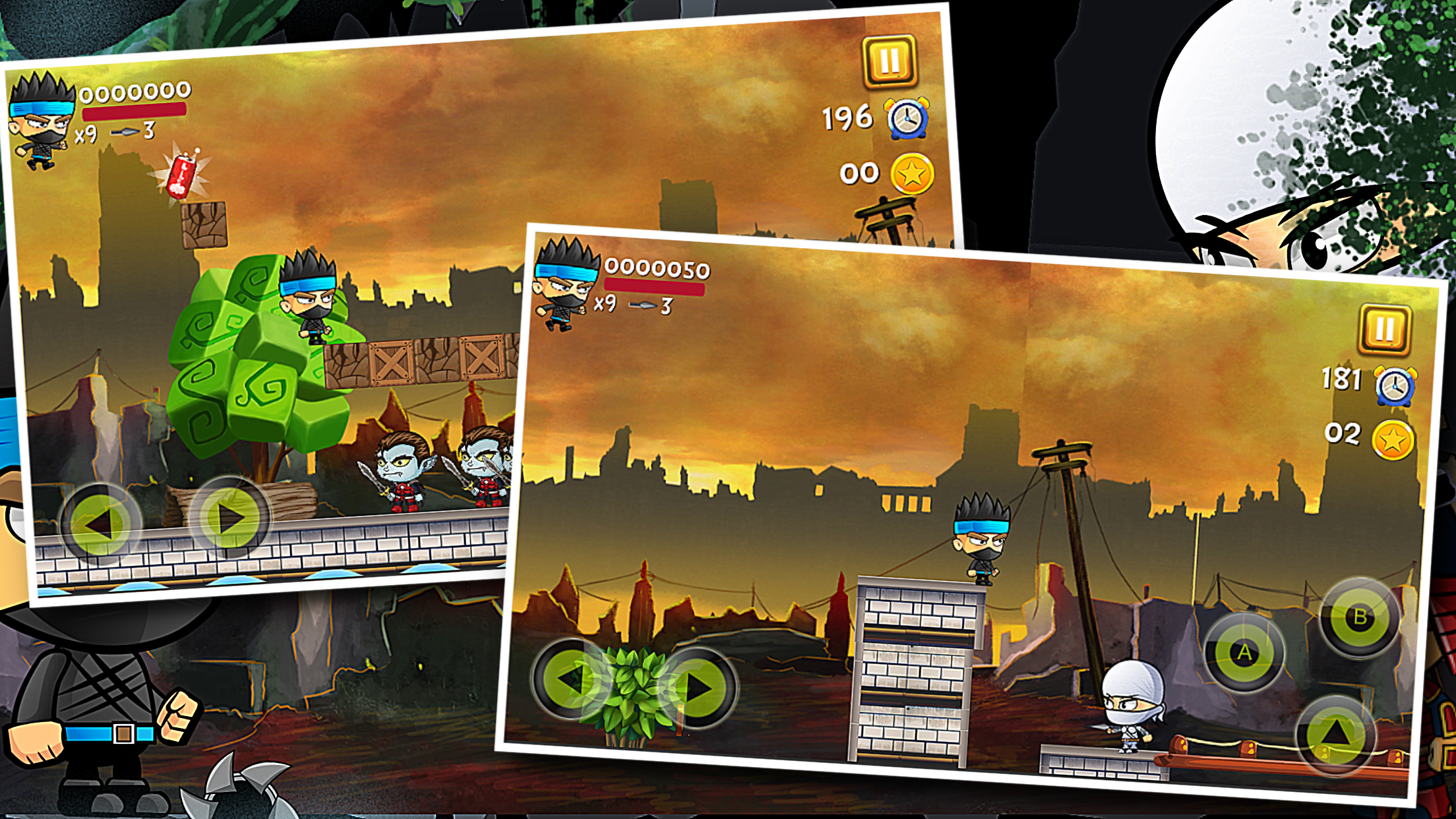 Super Jungle Ninja II Adventures Game For Kids screenshot 3