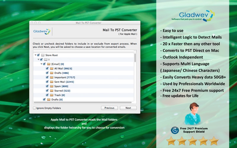 Screenshot #2 pour Mail To PST Converter - AppEd