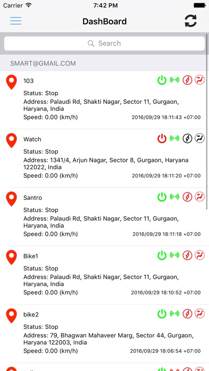Spotifire Vehicle Tracking