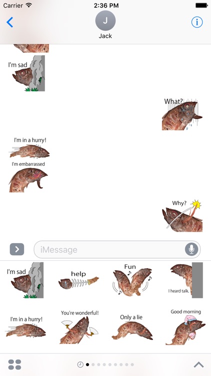 Rosy Fish Stickers for iMessage