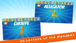 ninja girl alphabet animals for preschool iphone screenshot 2
