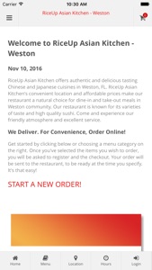 RiceUp Asian Kitchen - Weston screenshot #1 for iPhone