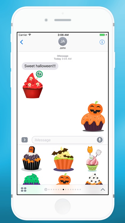 Sweet Halloween Cake Sticker for iMessage