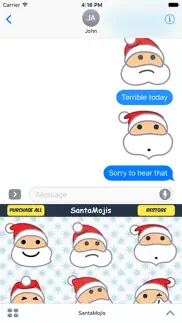 How to cancel & delete santamojis - add cool santa emojis to messages 3