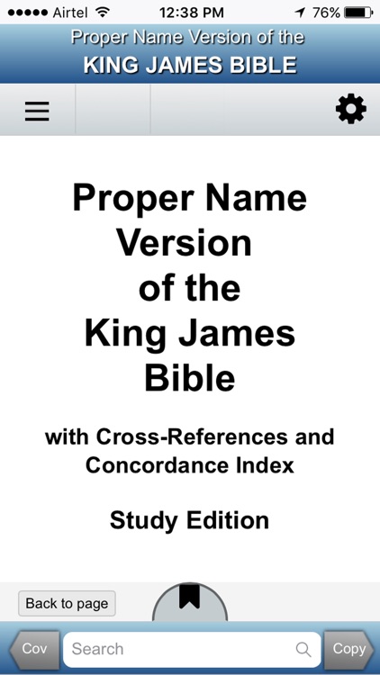 Proper Name Version KJ Bible