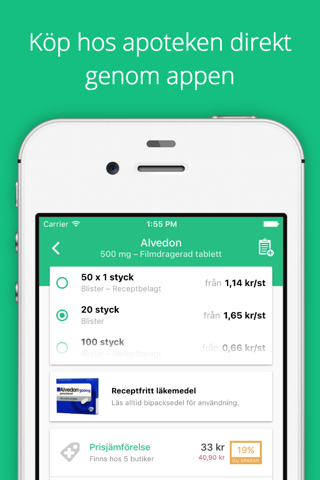 Medicinpriser - Prisjämförelse på medicin screenshot 3