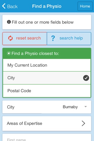 Find a Physio screenshot 2