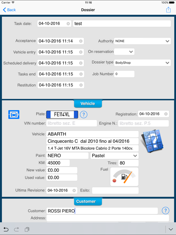 iWinCar iPad screenshot