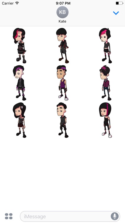 Goth Stickers - People & Kids