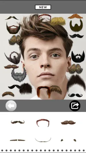Mooch - Beard & Mustache Photo Editor for Men Face screenshot 2