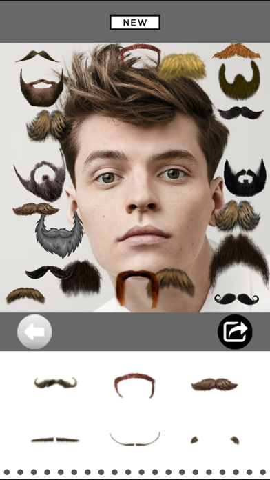 Screenshot #2 pour Mooch - Beard & Mustache Photo Editor for Men Face