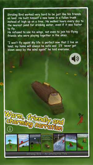 ‎Striding Bird - An inspirational tale for kids Screenshot