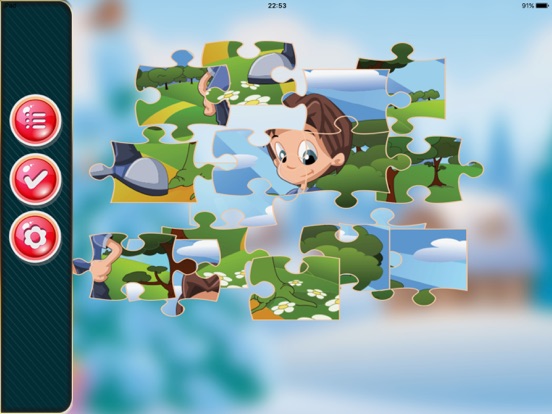 boy jigsaw puzzle educational games for kid school iPad screenshot
