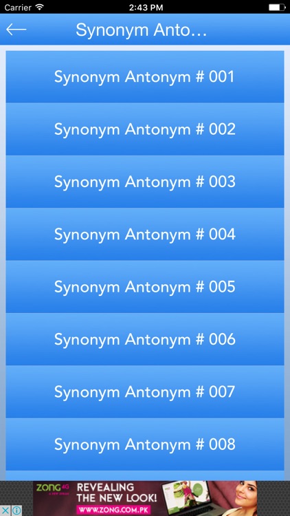 English Synonym Antonym