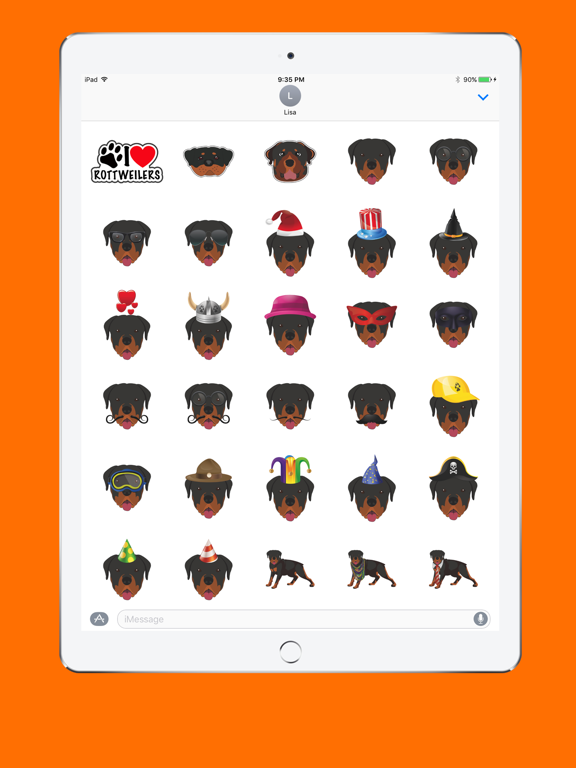 Screenshot #5 pour Rottweiler Emoji