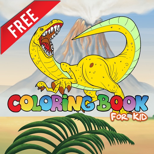 Dinosaurs Family Friendly ColorBook Paint Jurassic