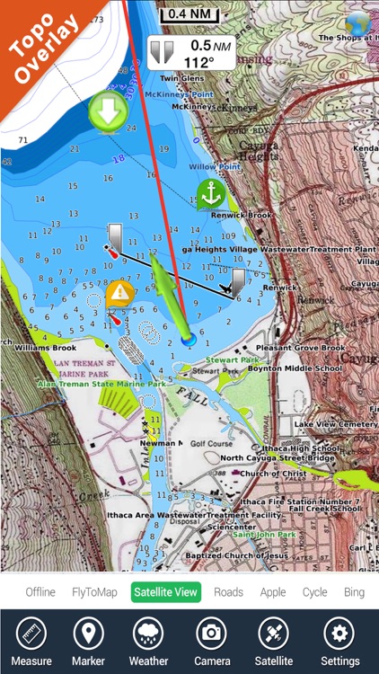 Champlain Lake Vermont HD GPS fishing chart