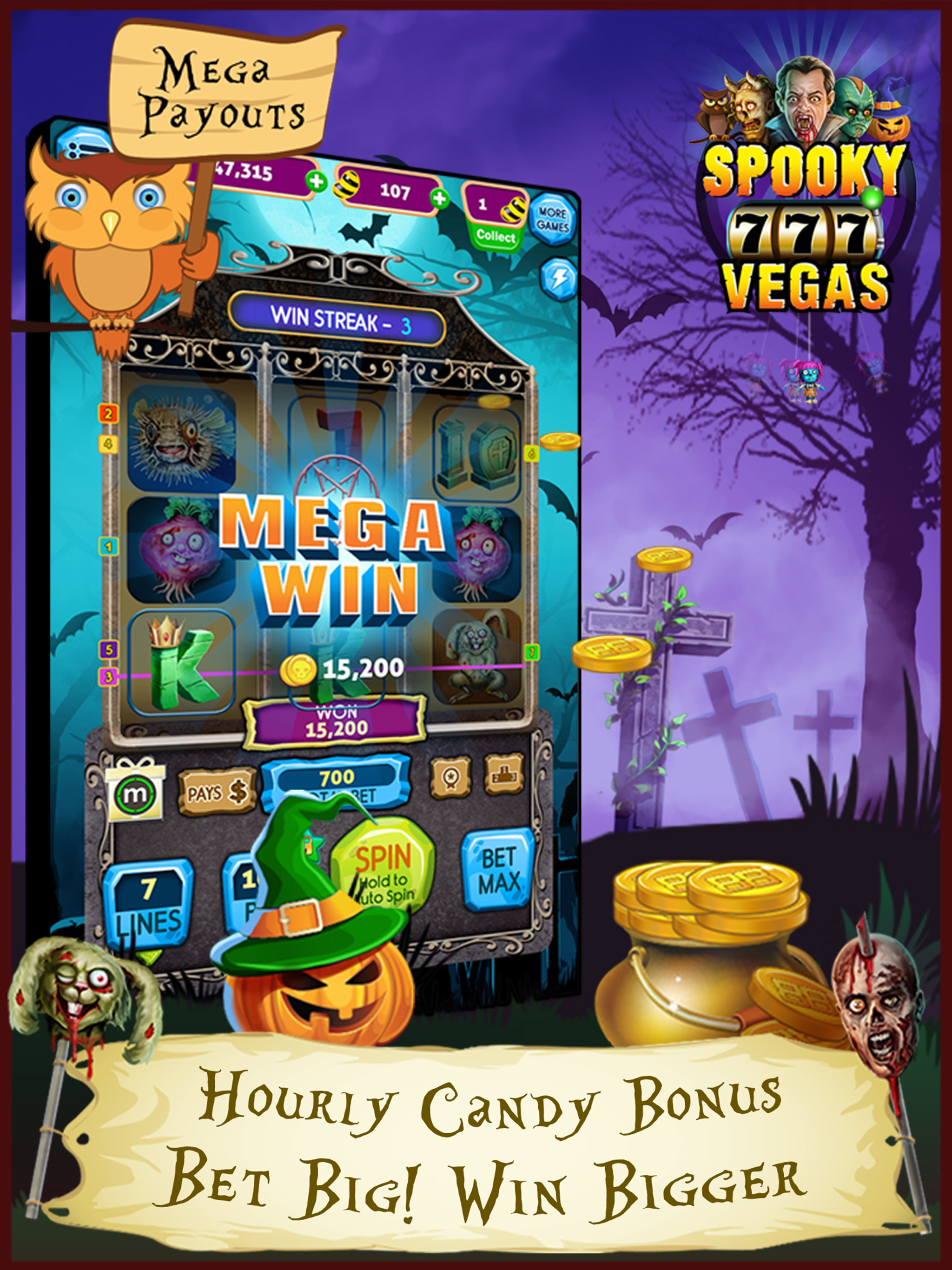 Spooky Vegas Slot Machines - Free Casino screenshot 8